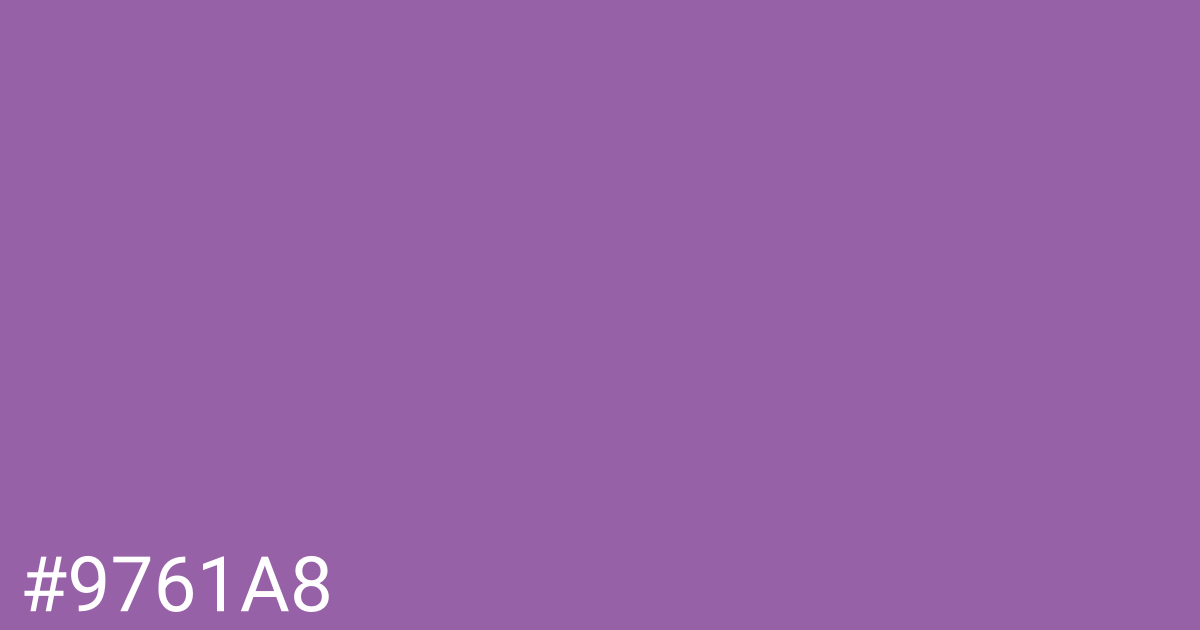 Hex color #9761a8 graphic