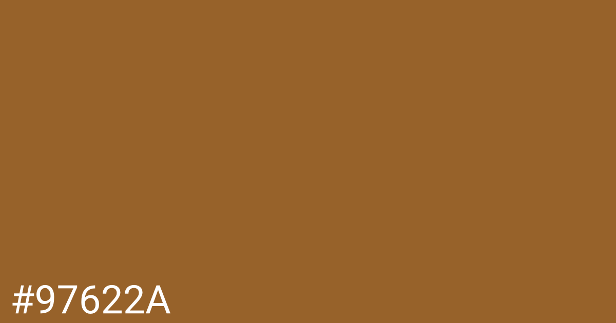 Hex color #97622a graphic