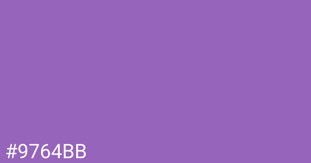 Hex color #9764bb graphic