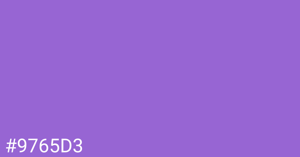 Hex color #9765d3 graphic