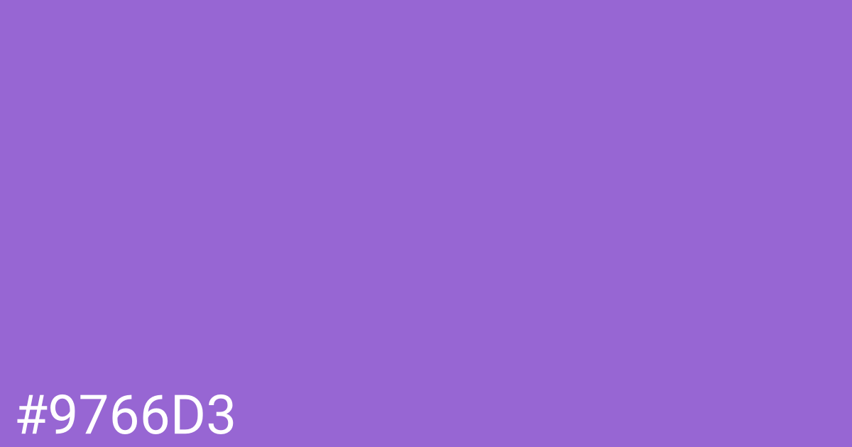 Hex color #9766d3 graphic