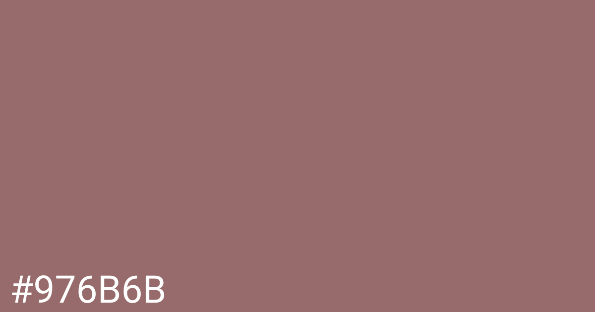 Hex color #976b6b graphic