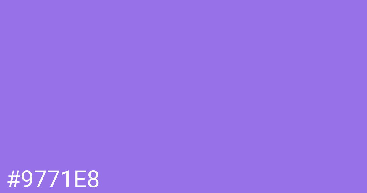 Hex color #9771e8 graphic