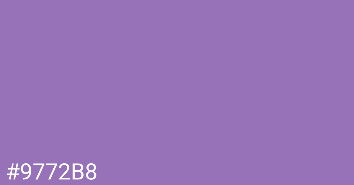 Hex color #9772b8 graphic