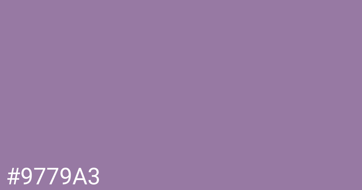 Hex color #9779a3 graphic