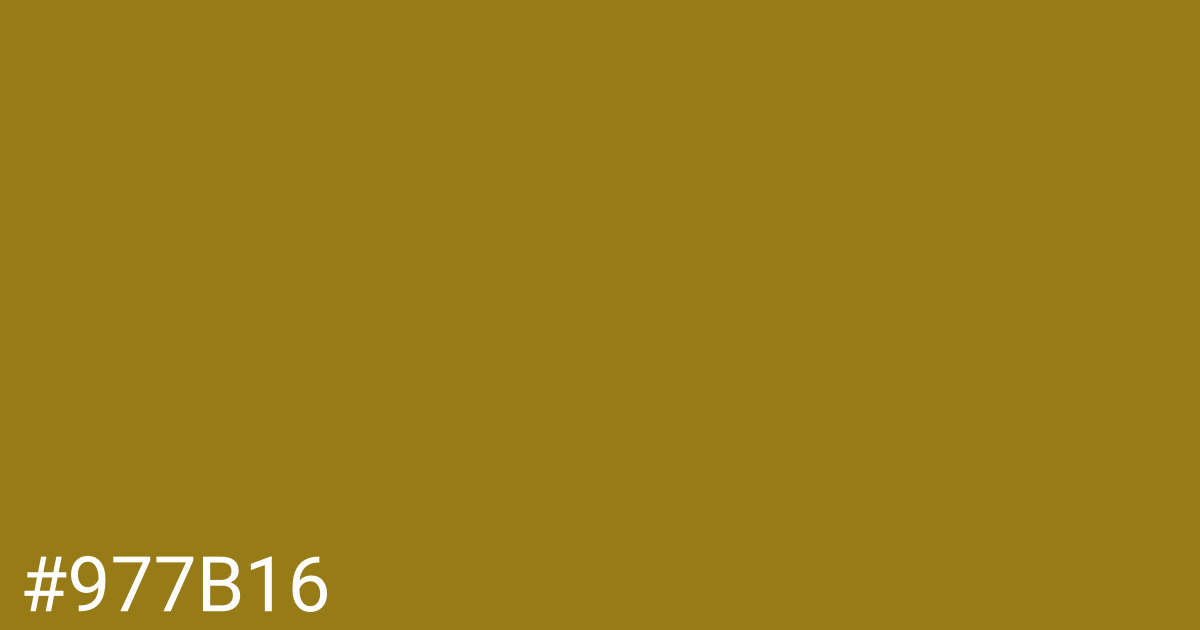 Hex color #977b16 graphic