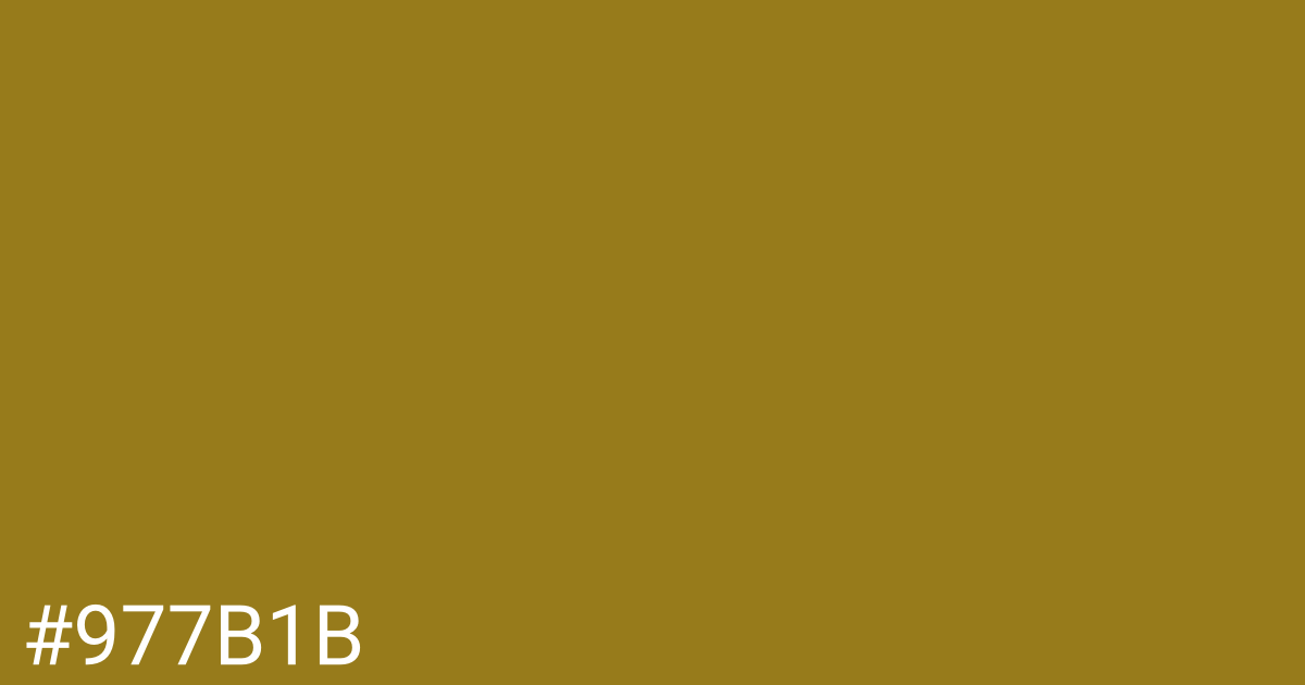 Hex color #977b1b graphic