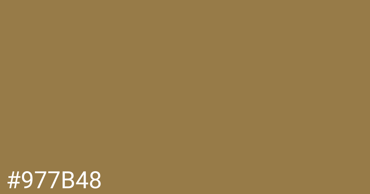 Hex color #977b48 graphic