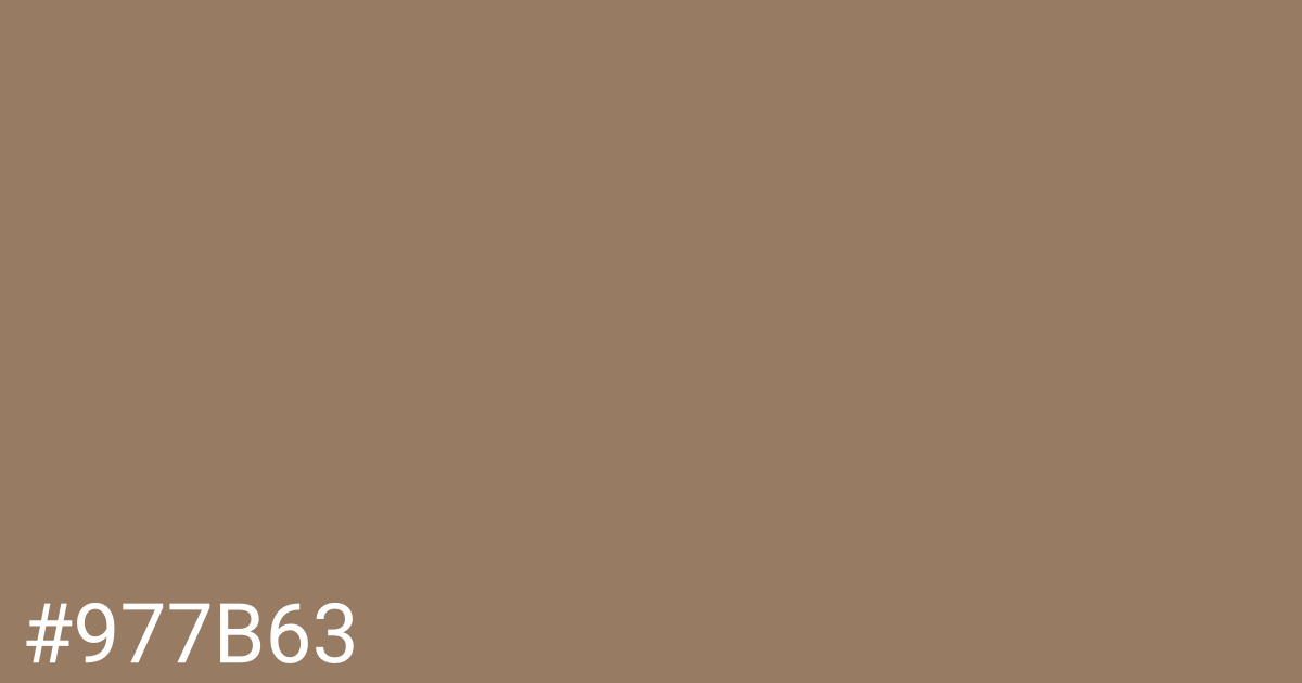 Hex color #977b63 graphic