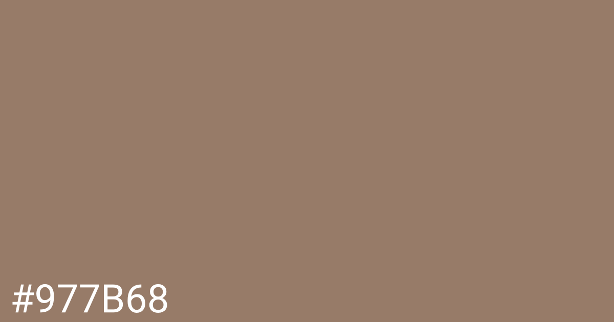 Hex color #977b68 graphic