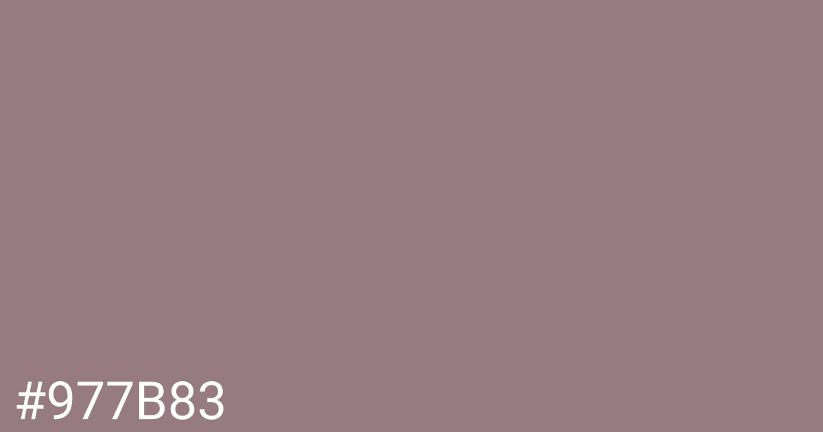 Hex color #977b83 graphic