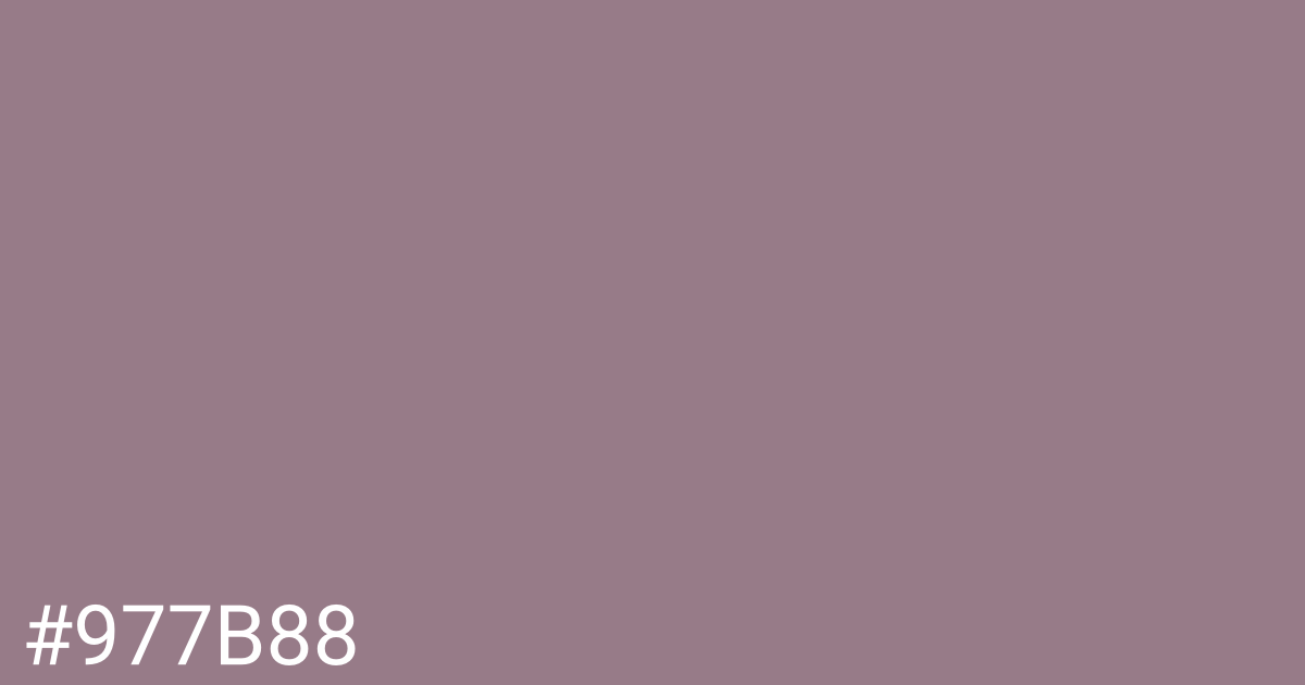 Hex color #977b88 graphic