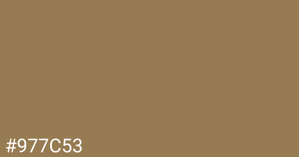 Hex color #977c53 graphic