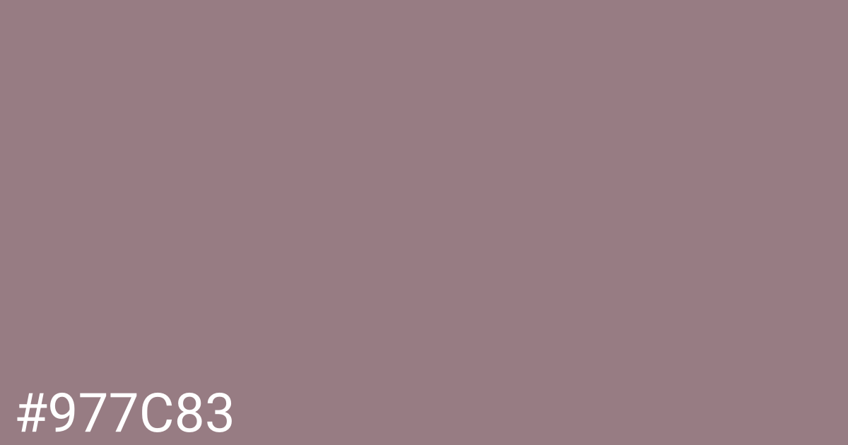 Hex color #977c83 graphic