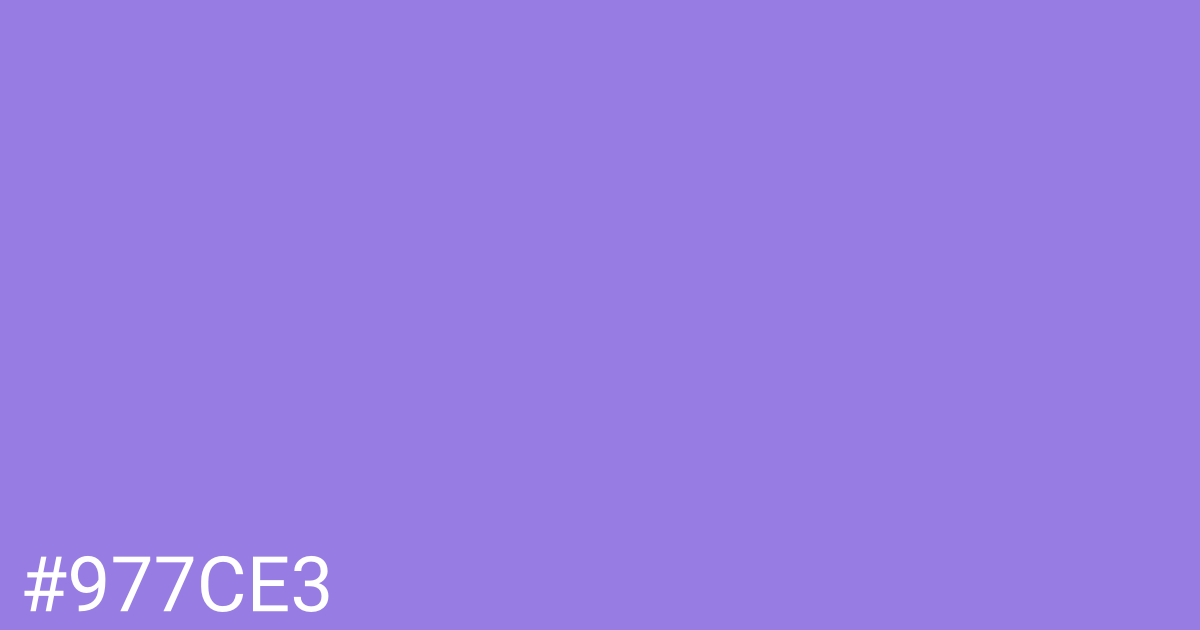 Hex color #977ce3 graphic