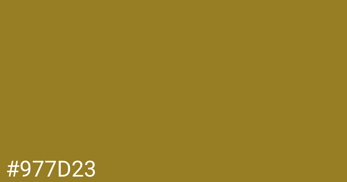 Hex color #977d23 graphic