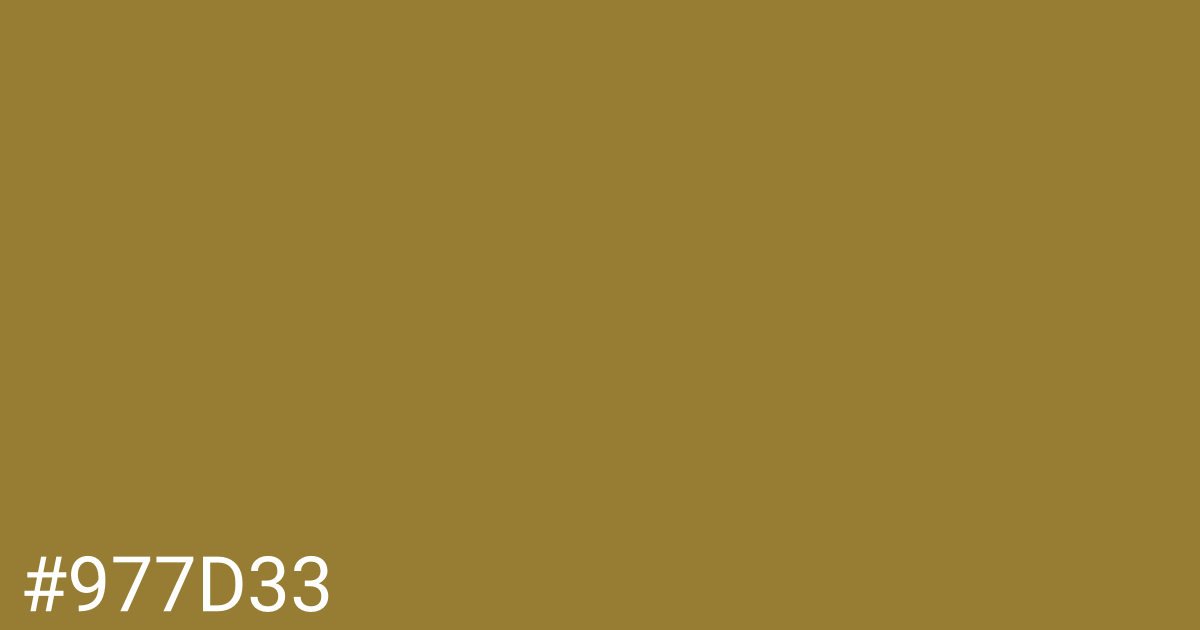 Hex color #977d33 graphic