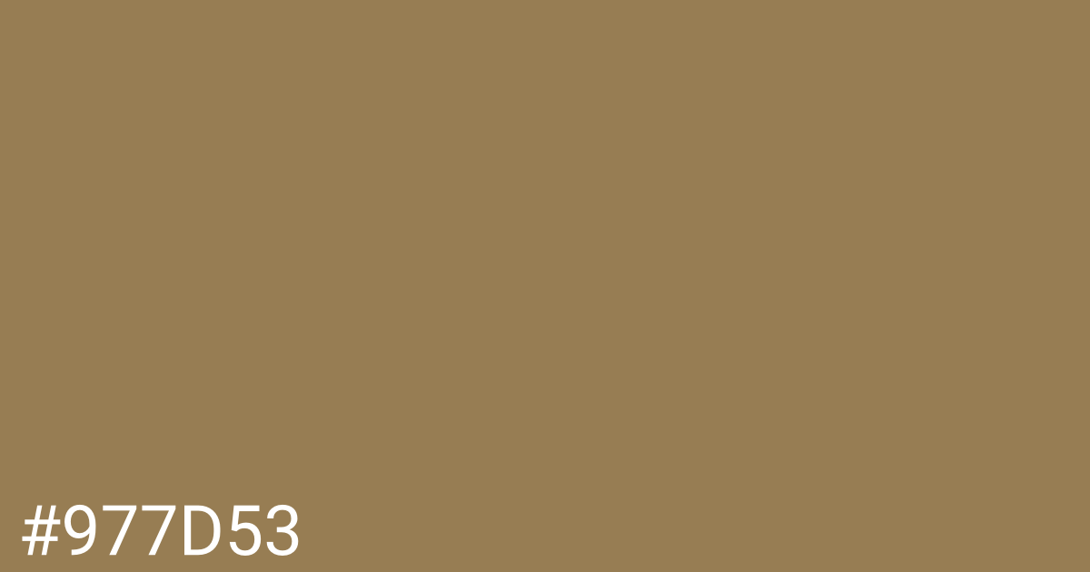 Hex color #977d53 graphic