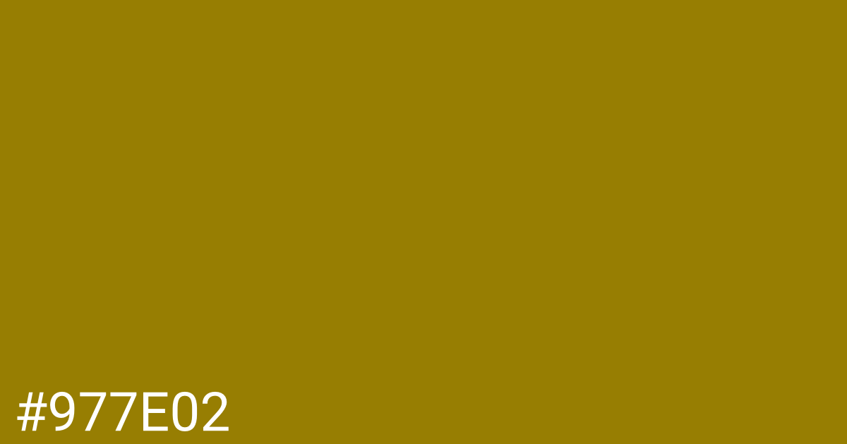 Hex color #977e02 graphic