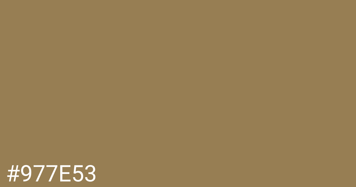 Hex color #977e53 graphic