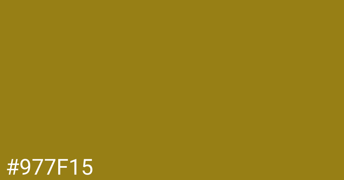 Hex color #977f15 graphic