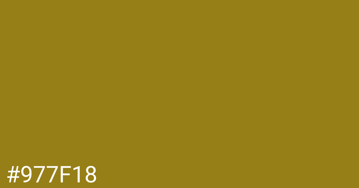 Hex color #977f18 graphic