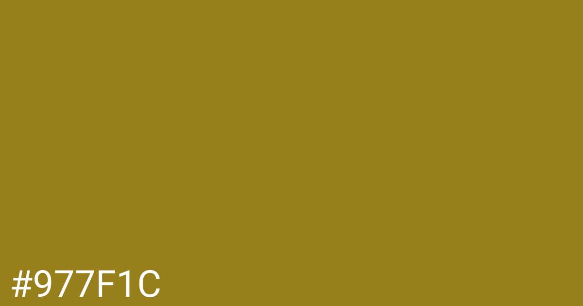 Hex color #977f1c graphic