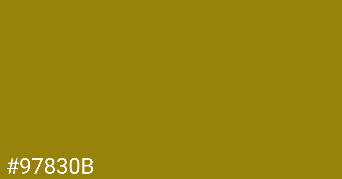 Hex color #97830b graphic