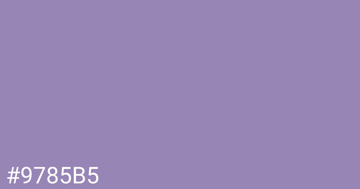 Hex color #9785b5 graphic