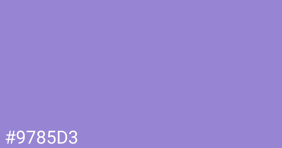 Hex color #9785d3 graphic