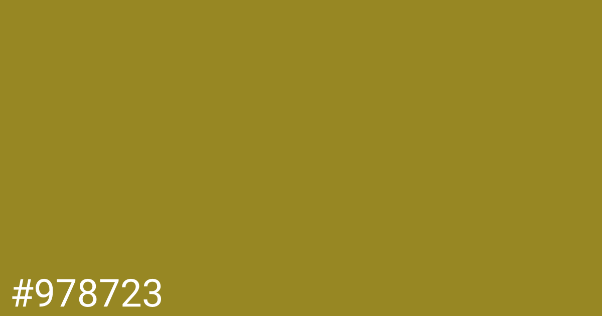 Hex color #978723 graphic