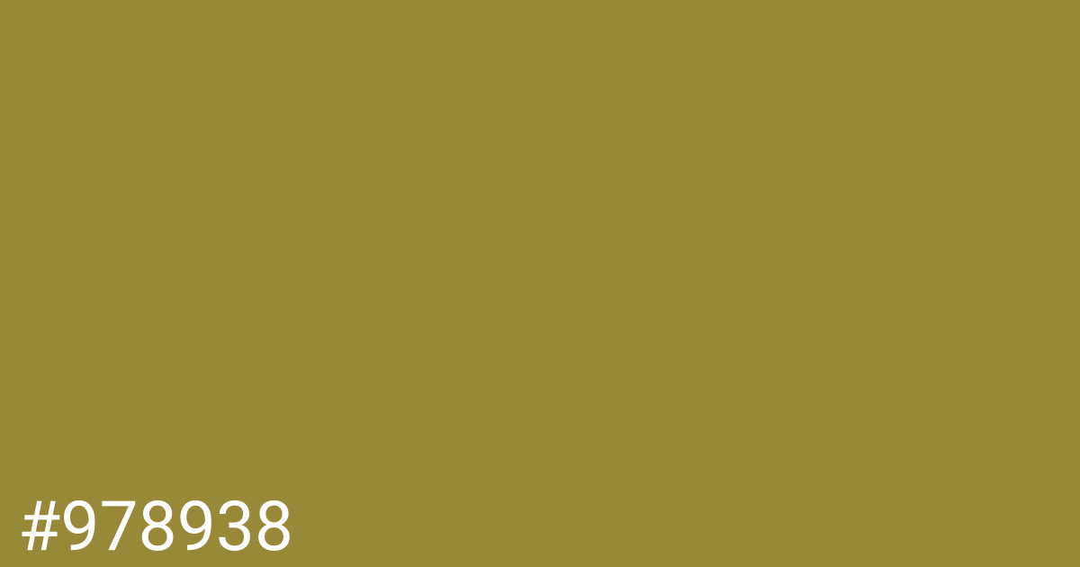 Hex color #978938 graphic