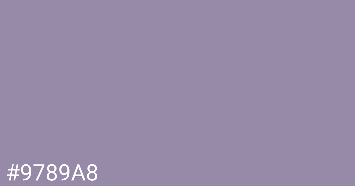 Hex color #9789a8 graphic