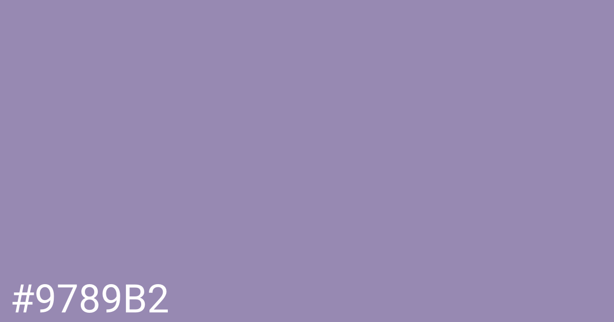 Hex color #9789b2 graphic