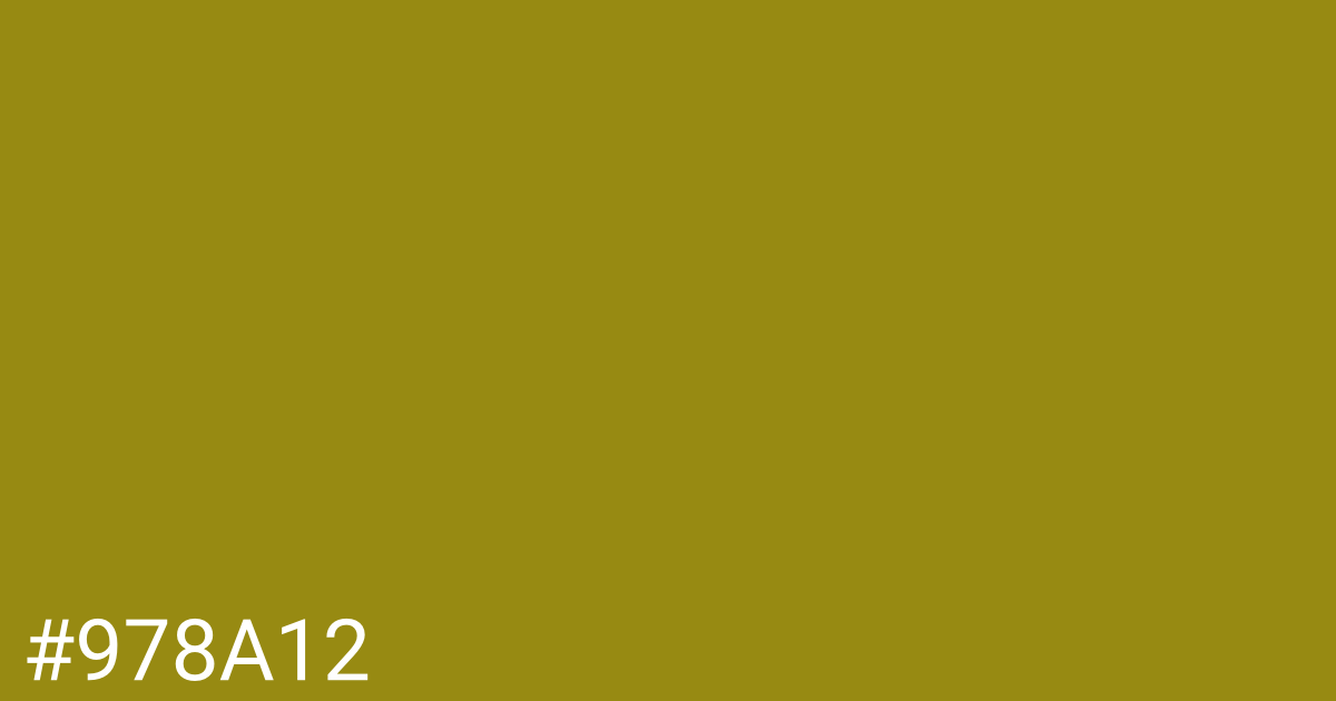 Hex color #978a12 graphic