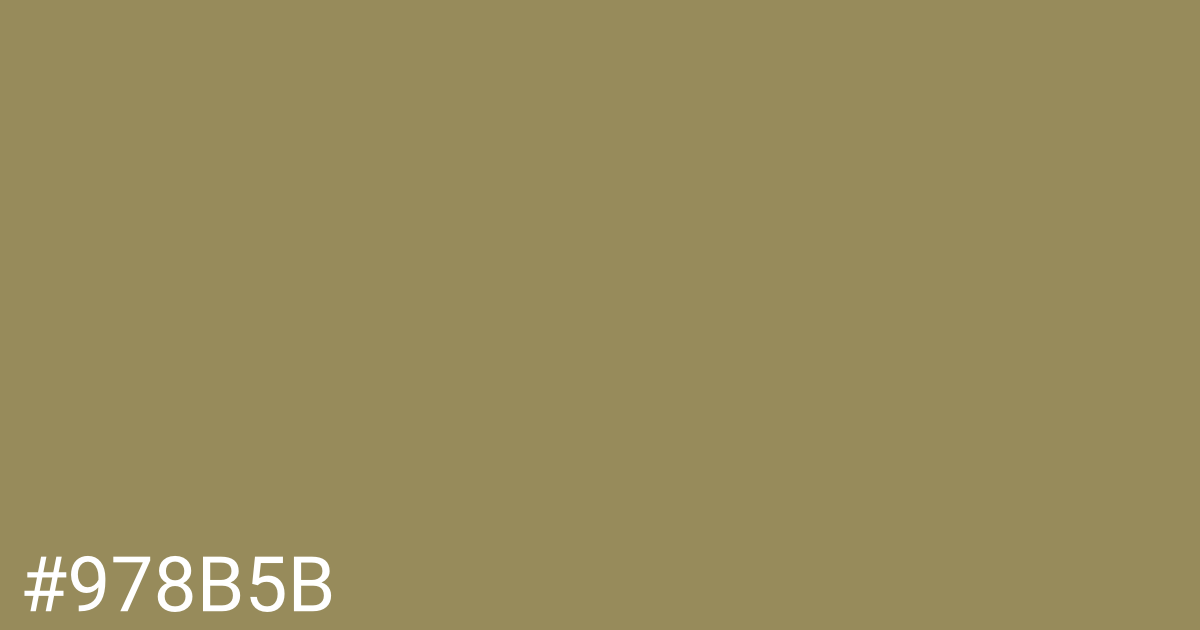 Hex color #978b5b graphic