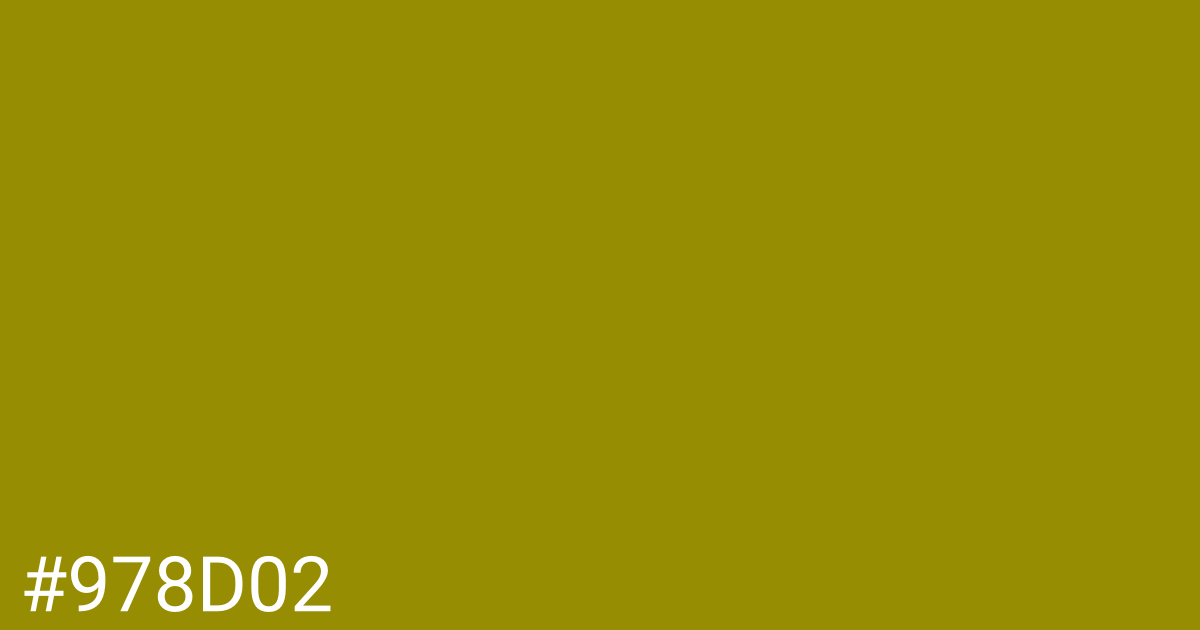 Hex color #978d02 graphic