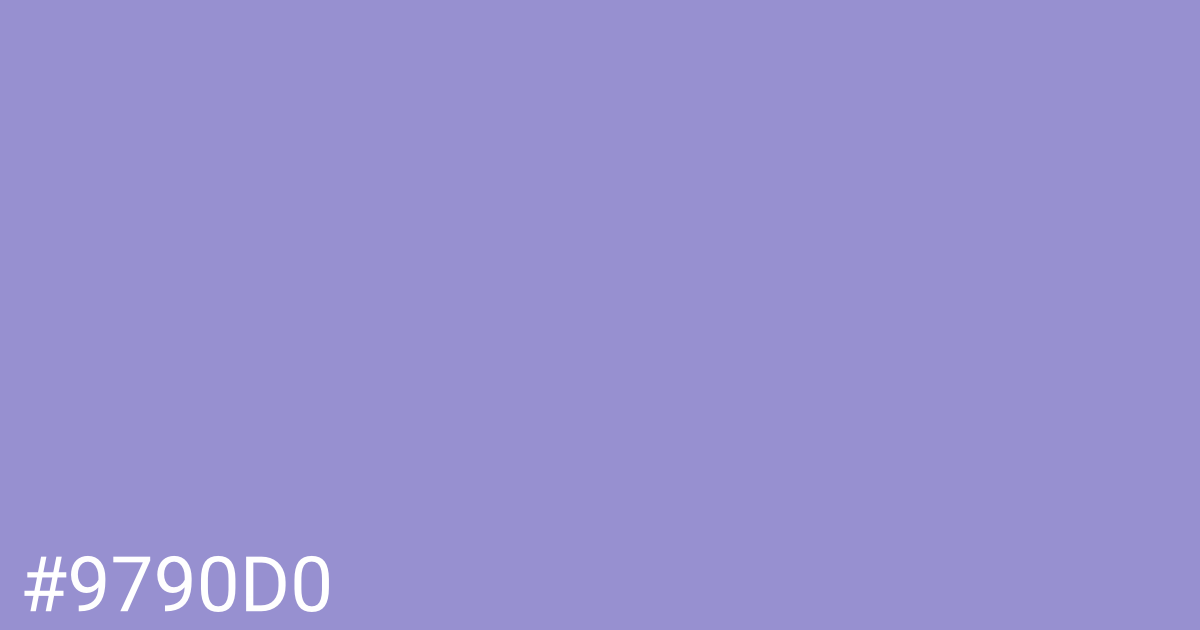 Hex color #9790d0 graphic