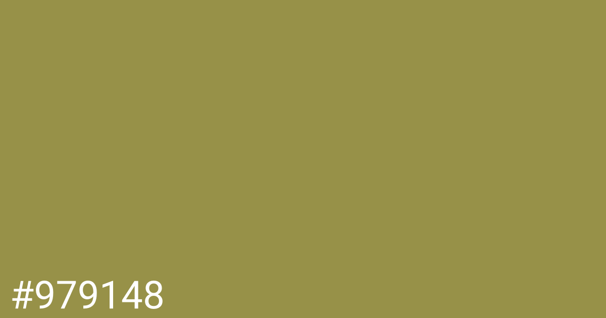 Hex color #979148 graphic