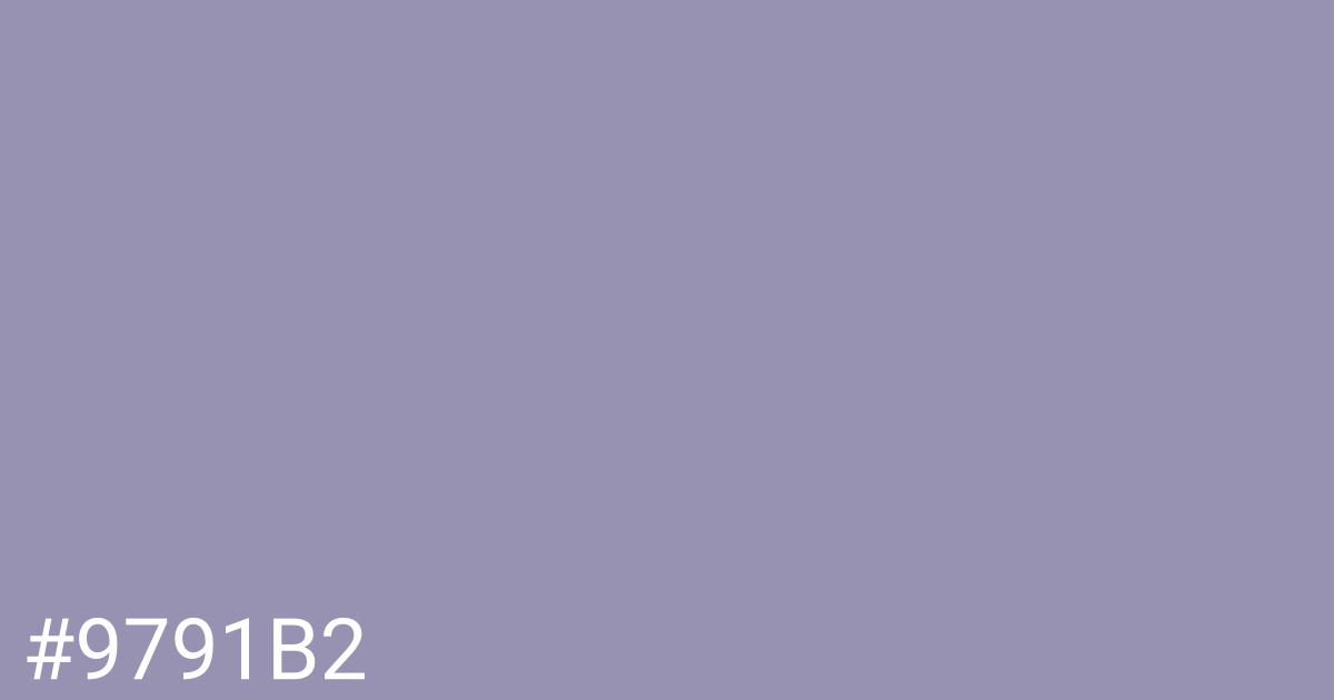 Hex color #9791b2 graphic