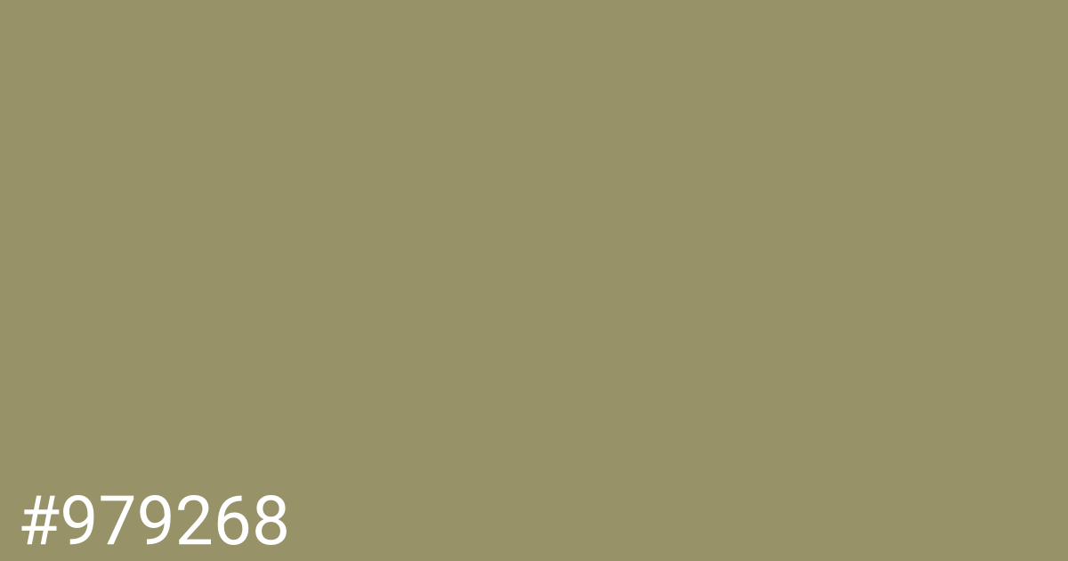 Hex color #979268 graphic