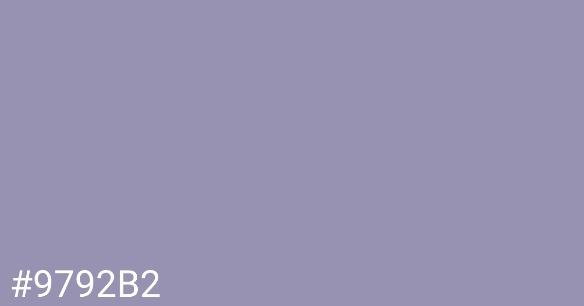 Hex color #9792b2 graphic