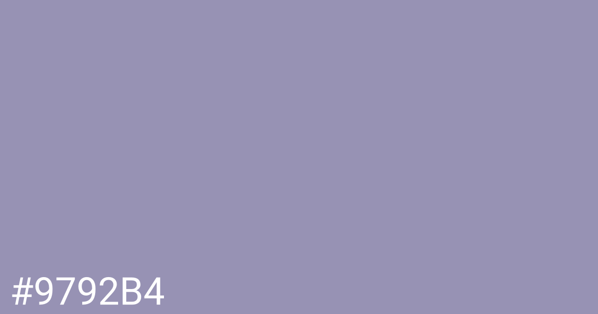 Hex color #9792b4 graphic