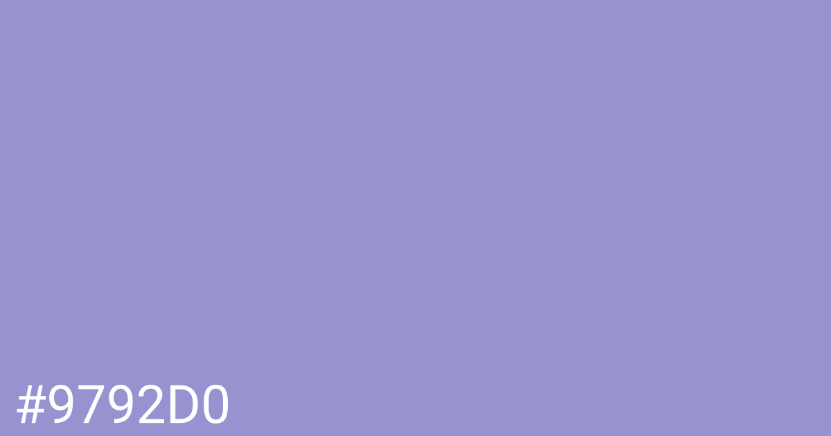 Hex color #9792d0 graphic