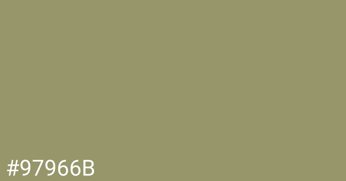 Hex color #97966b graphic