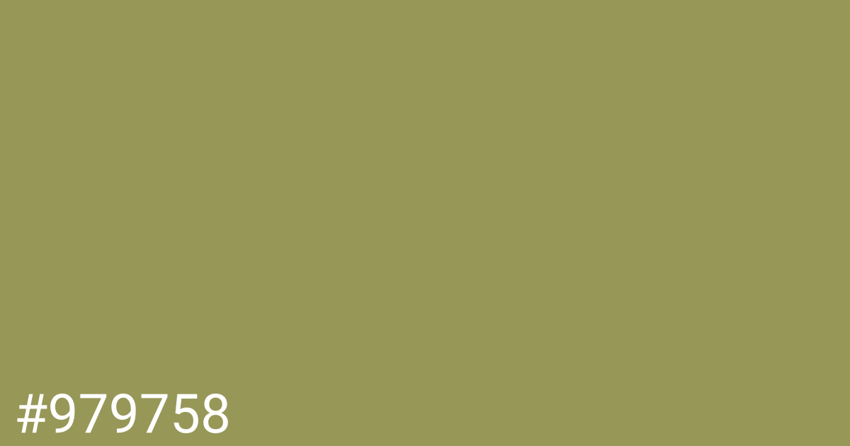 Hex color #979758 graphic