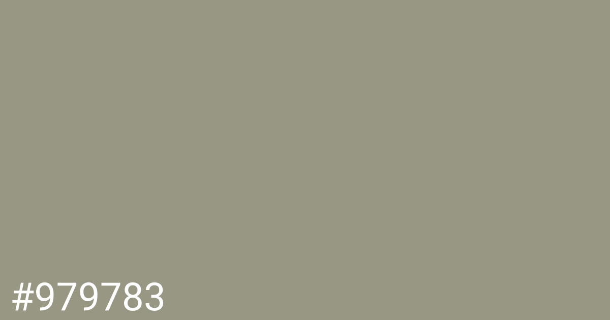 Hex color #979783 graphic