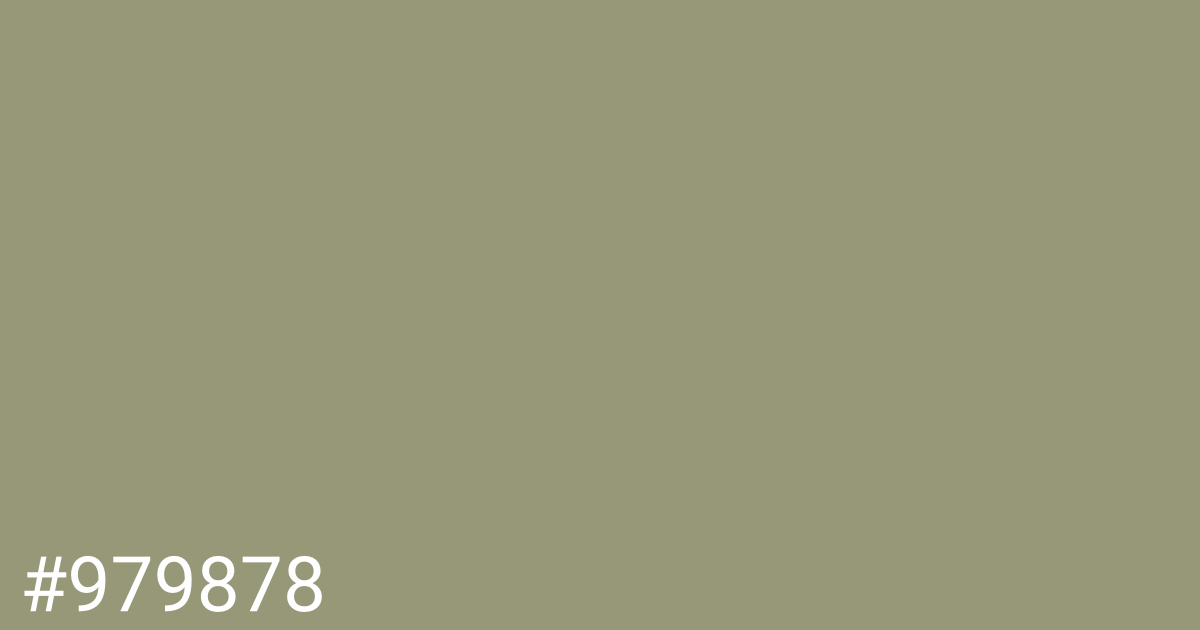 Hex color #979878 graphic