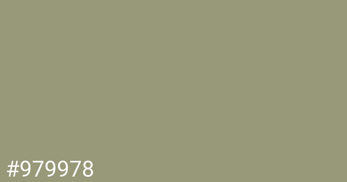 Hex color #979978 graphic