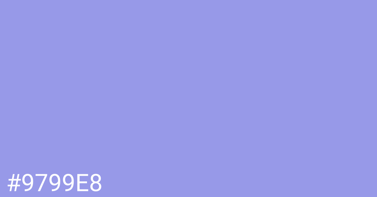 Hex color #9799e8 graphic